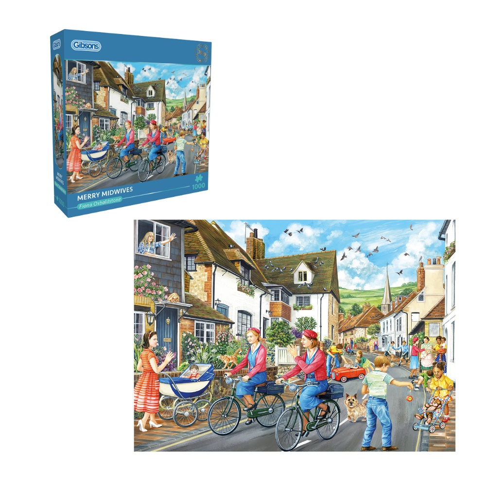 Gibsons - Merry Midwives - 1000 Piece Jigsaw Puzzle - Image 5