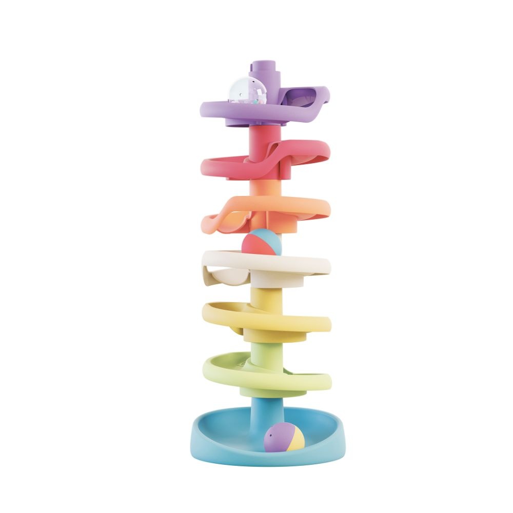 Quercetti - Eco-Friendly Spiral Tower Ball Run Baby Toy - Image 2