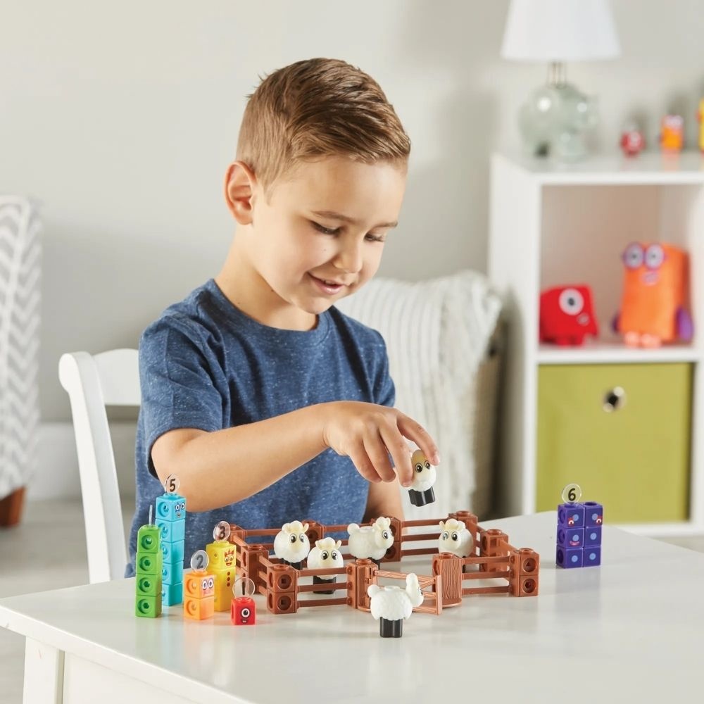 Hand2Mind - MathLink® Cubes Activity Set Numberblocks® Sheep Farm - Image 3