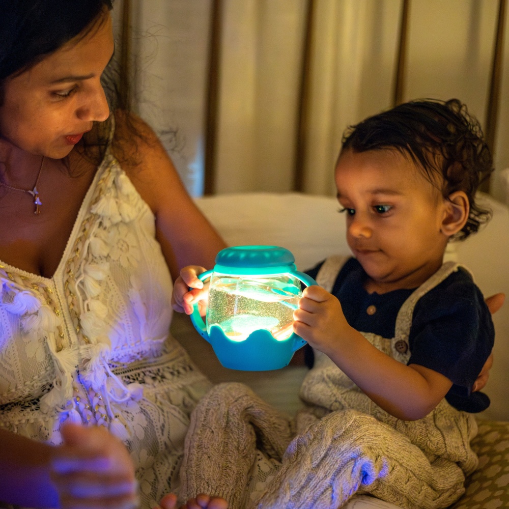 Glo Pals - Water Activated Sensory Mini Play Jar - Blue - Image 3