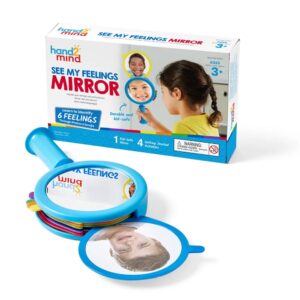 Hand2Mind - See My Feelings Mirror - Emotions Teaching Activity Toy