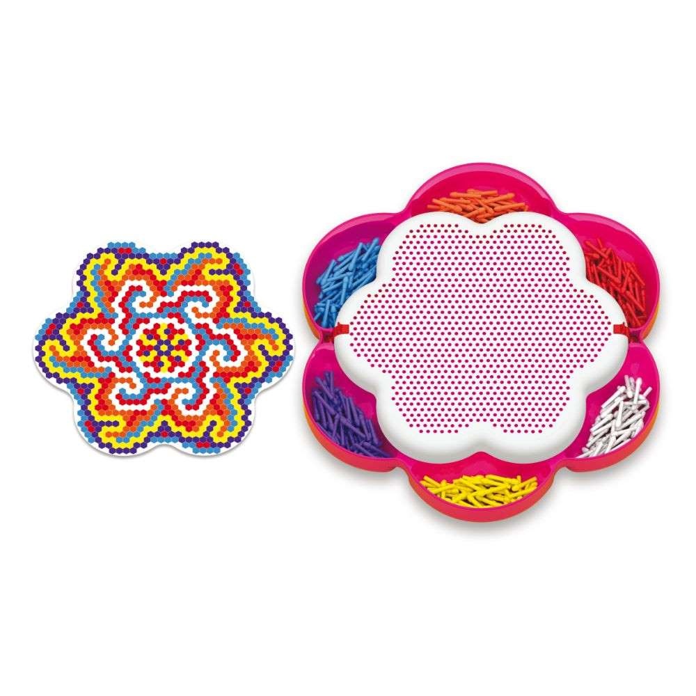 Quercetti - FantaColor Mandala Design Set - Peg Board Art & Pattern Activity - Image 3