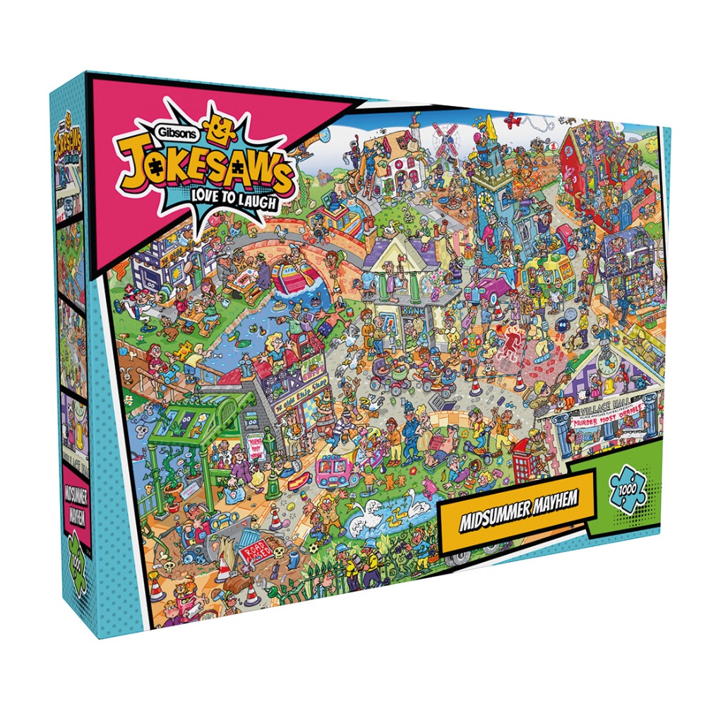 Gibsons - Jokesaws: Midsummer Mayhem - 1000 Piece Jigsaw Puzzle
