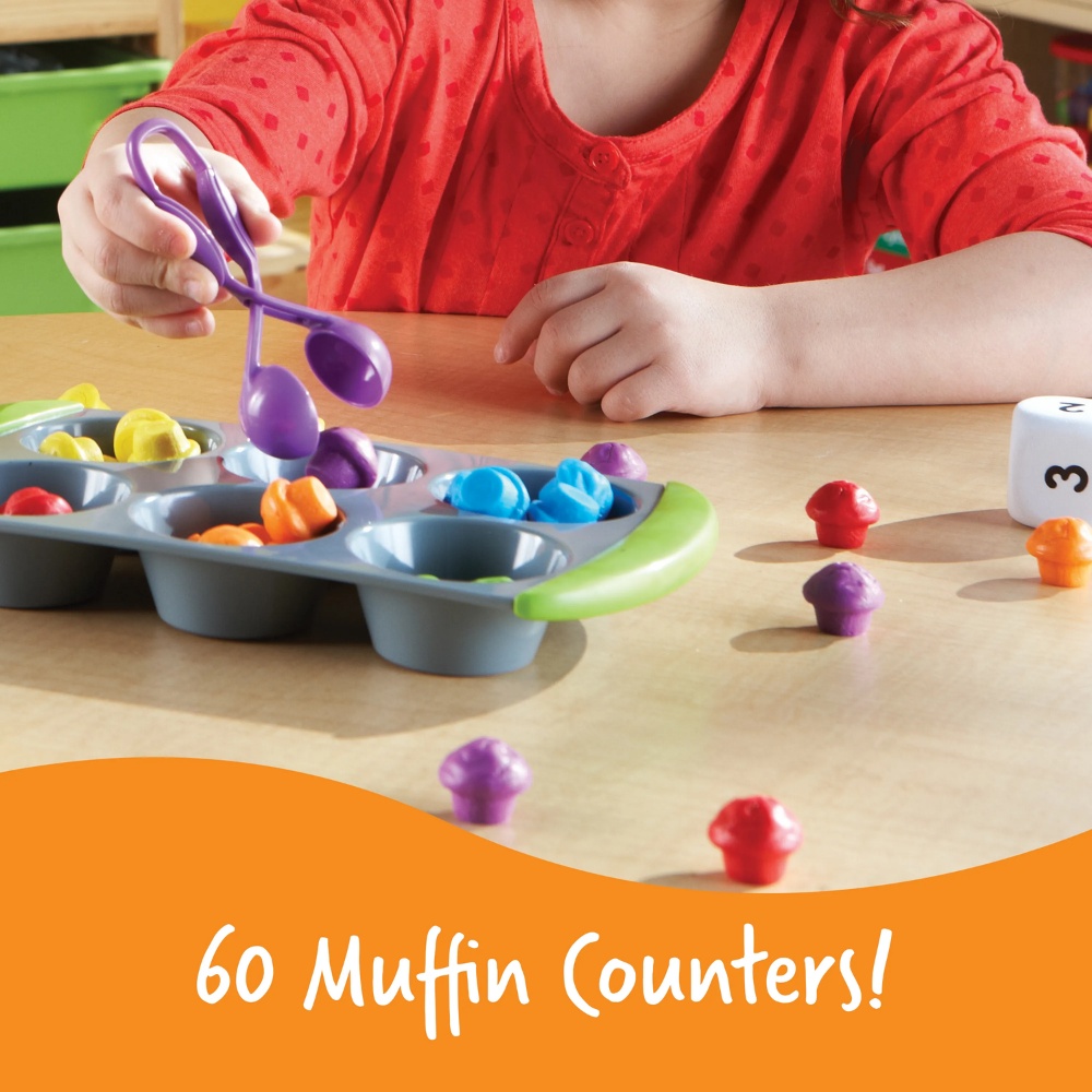 Learning Resources - Muffin Match Up: Counting Colour Sorting Fine Motor Toy for Toddlers - Image 3