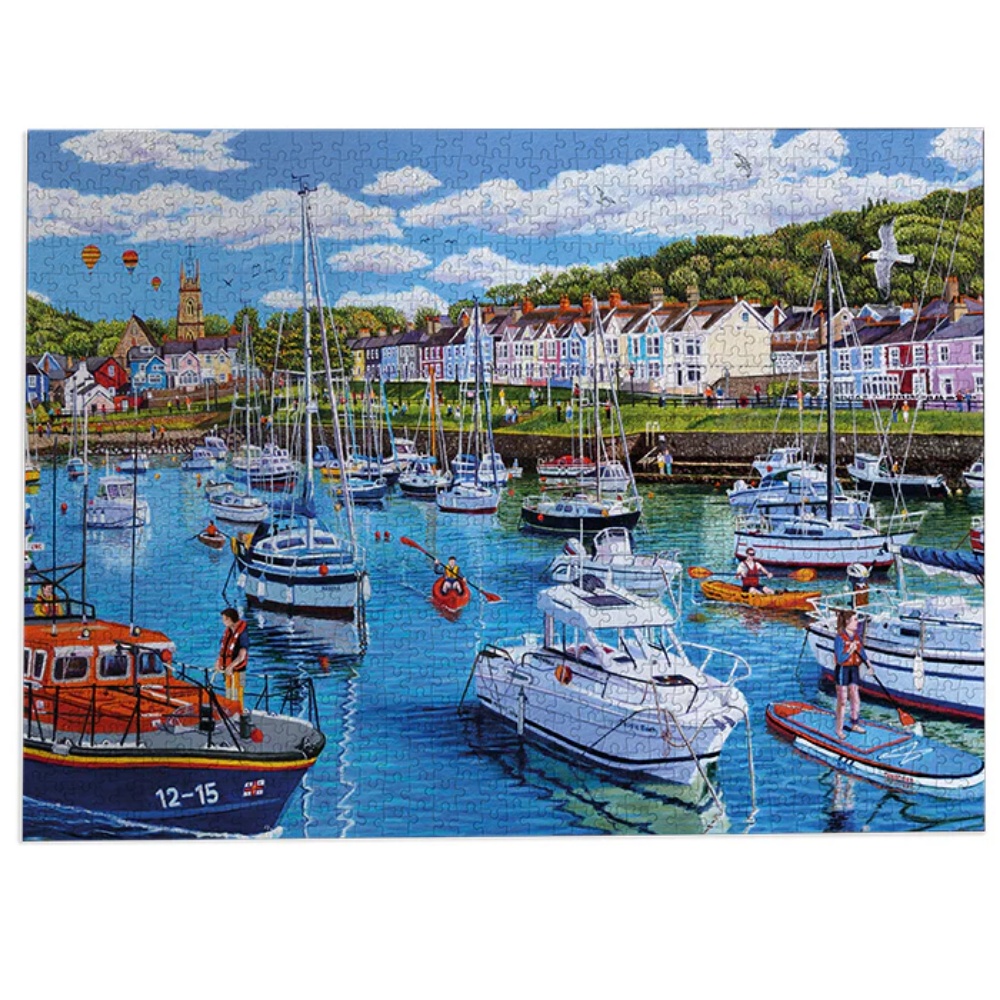 Gibsons - Aberaeron, Cardigan Bay - 1000 Piece Jigsaw Puzzle - Image 5