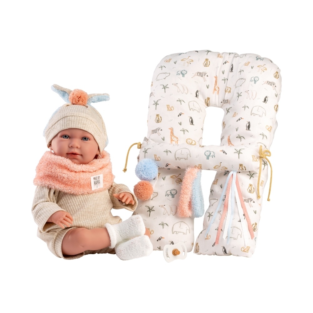 Llorens - Baby Girl Doll with Crying Mechanism, Clothing & Cushion: Mimi - 42cm - Image 7