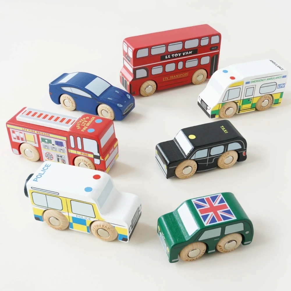 Le Toy Van - London Toy Car Set - 7pcs - Image 3