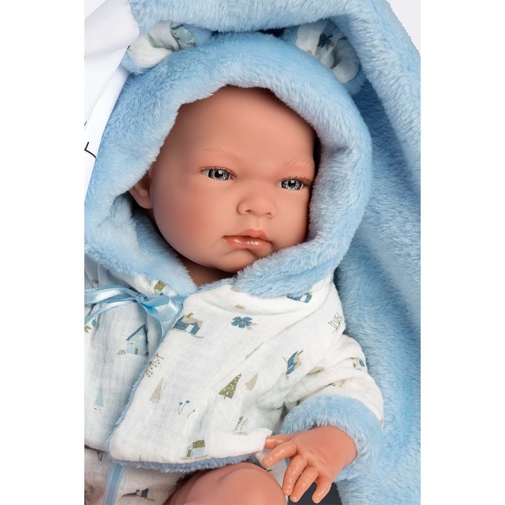 Llorens - Anatomically Correct Baby Boy Doll with Outfit & Changer: Nico - 40cm - Image 2