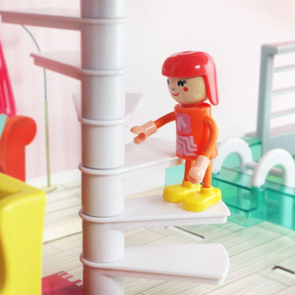 TopBright - Modern Doll House - Fully Furnished with Lights & Sounds - 80 x 25 x 75 cm - 20pcs-** - Image 8