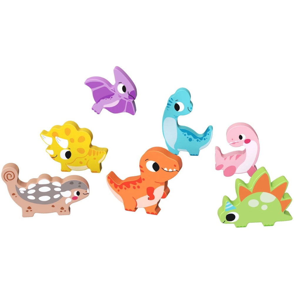 TookyToy - Wooden Chunky Dinosaur Puzzle - Image 5