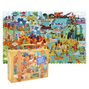 Mideer - Travel Around the World Puzzle - Modern North America - 180pcs