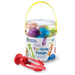 Learning Resources - Tri-Grip Tongs - Fine Motor & Sensory Play Tool
