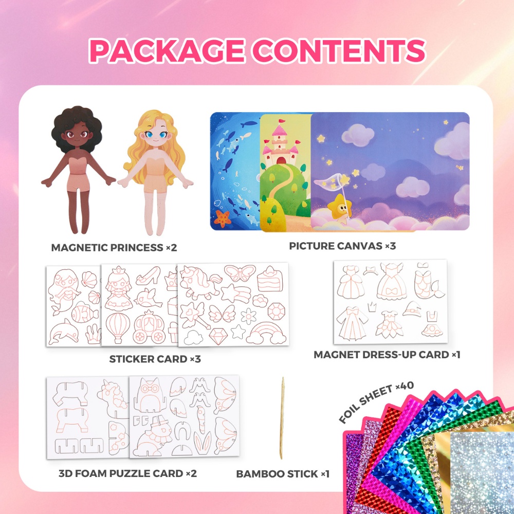 Jar Meló - Foil Arts & Crafts Set - Peel & Stick Activity - Fairy World - Image 6