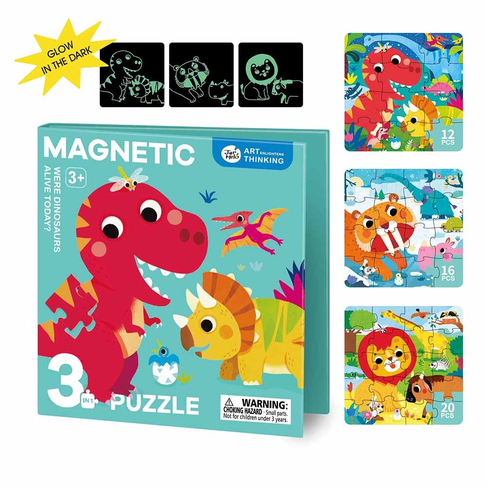 Jar Meló - 3-in-1 Magnetic Glow in the Dark Puzzle for Kids
