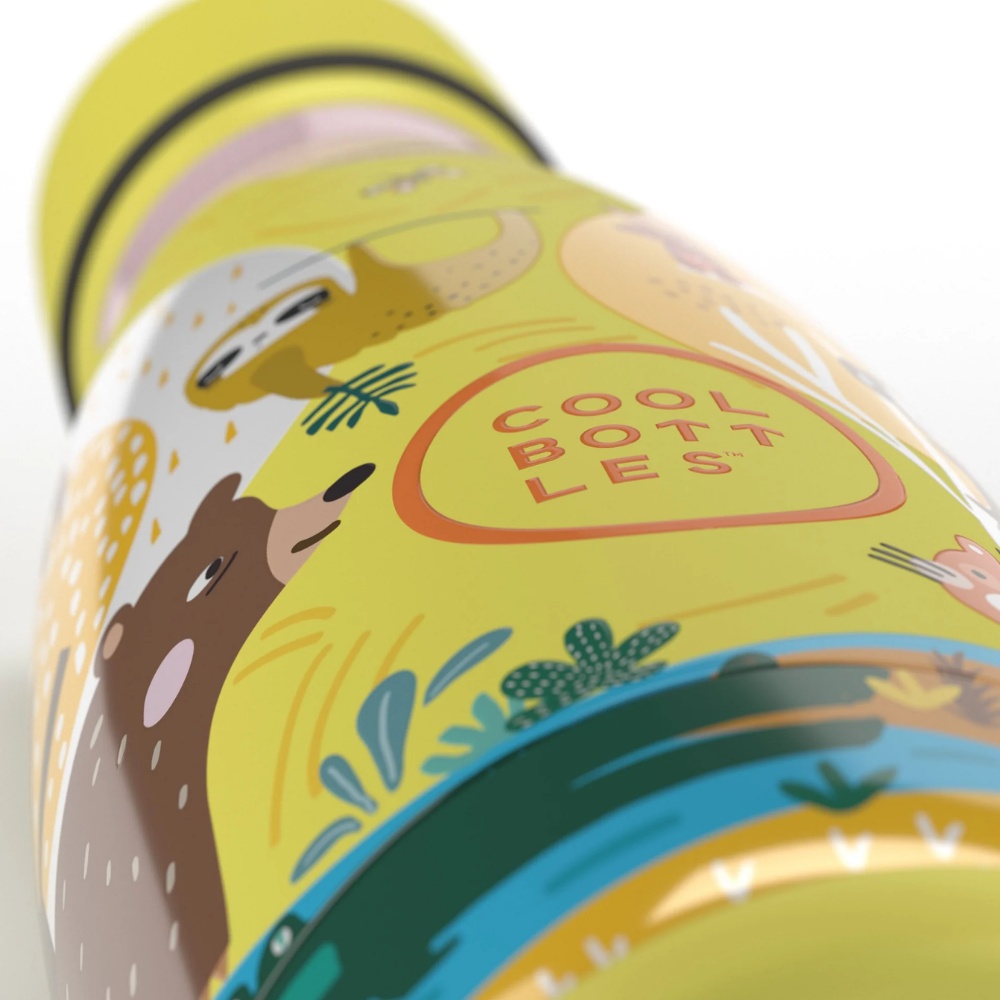 Cool Bottles - Kids Triple-Insulated Water Bottle - Jungle Park 260ml - Image 4