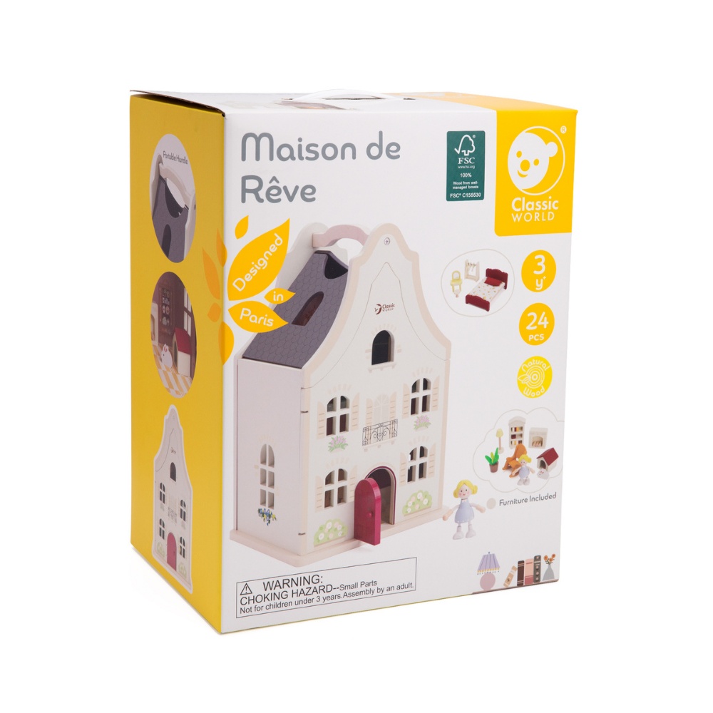 Classic World - Pretend & Play - Maison de Rêve Dollhouse - Image 9