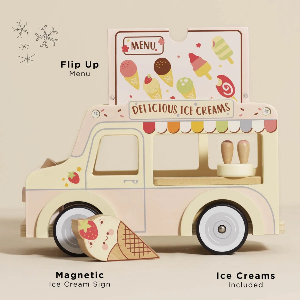 Le Toy Van - Wooden Ice Cream Van - Image 2