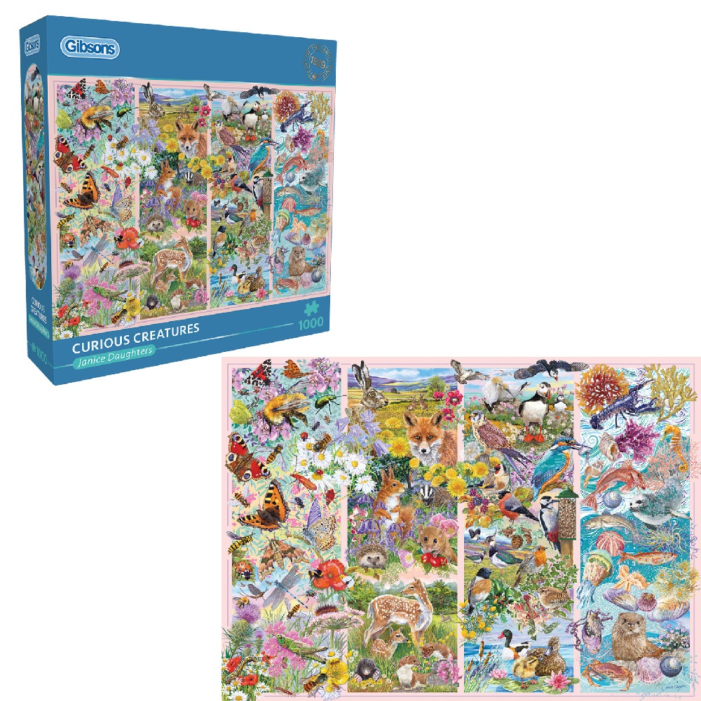 Gibsons - Curious Creatures - 1000 Piece Jigsaw Puzzle - Image 5