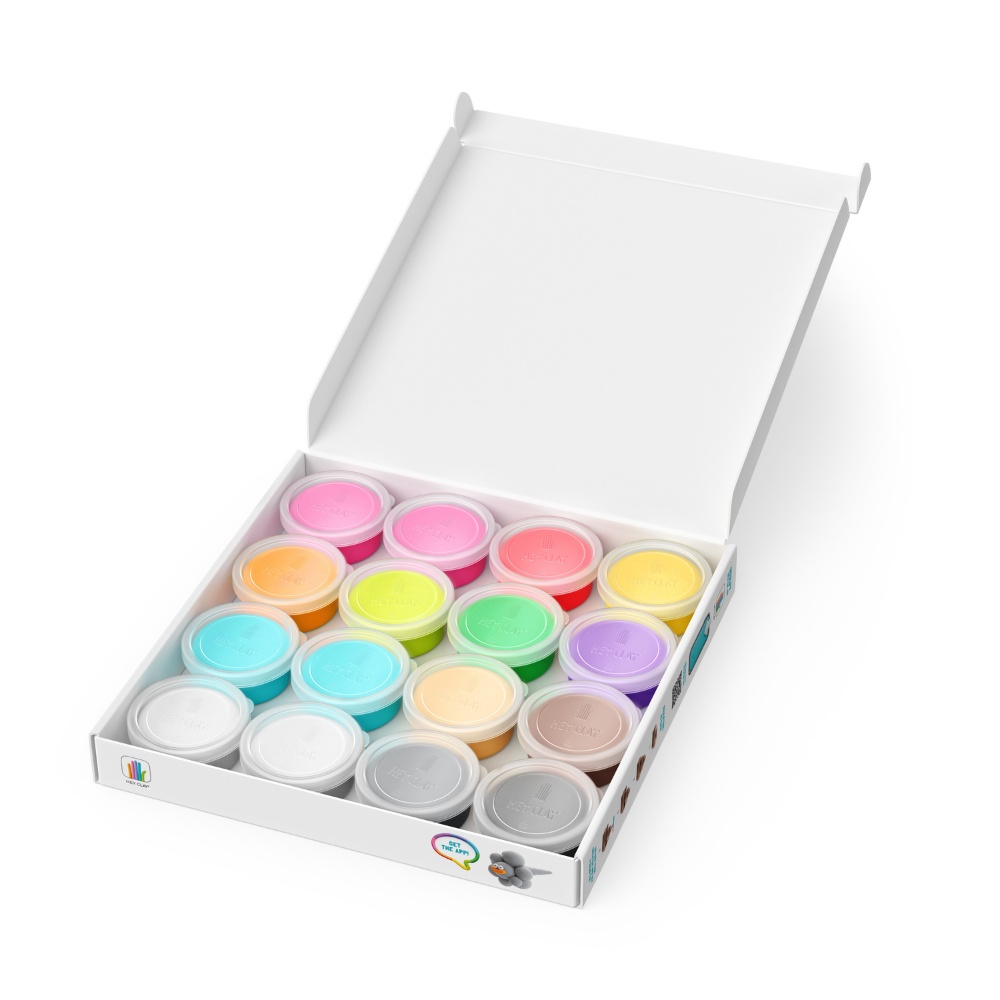 Hey Clay - Modelling Air-Dry Clay with Fun Interactive App - Poop Oops, 16 cans - Image 8
