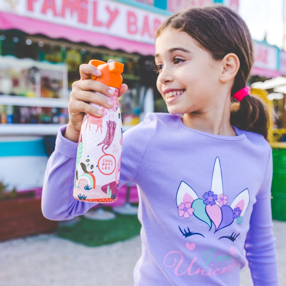 Cool Bottles - Kids Triple-Insulated Water Bottle - Panda Gang 260ml - Image 2