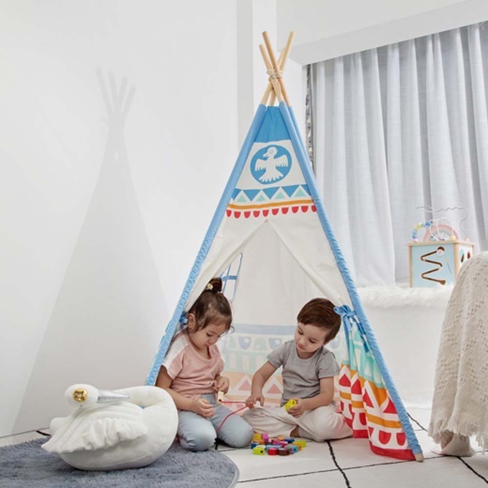 Classic World - Blue Teepee Tent For Kids Playroom - Image 2