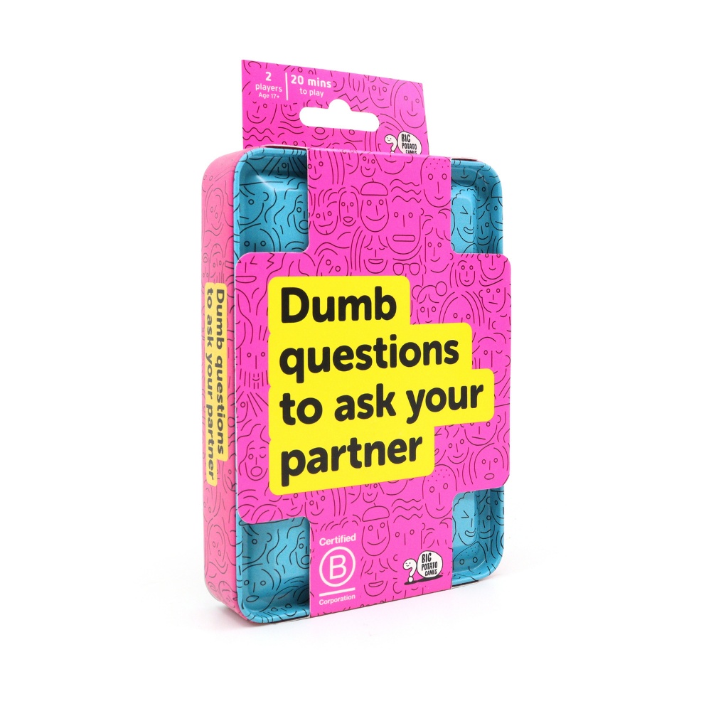 Big Potato Games - Dumb Questions To Ask Your Partner - Travel Size Card Game - 2 Players - Image 4