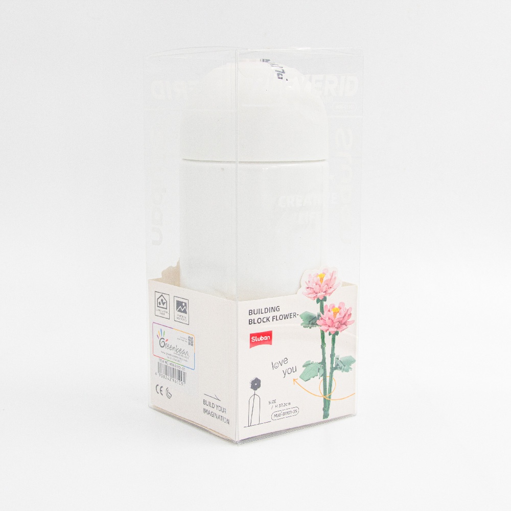 Sluban Building Set: Pleyerid - Flowers - Peonies - 224pcs - Image 5