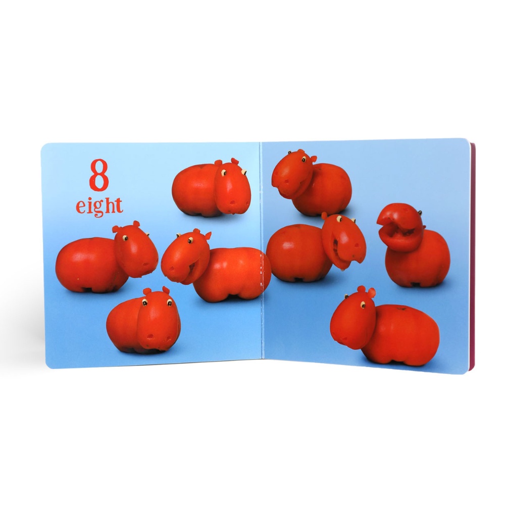 eeBoo - Play With Your Food Board Book - Counting - Early Learning Picture Book - Image 3