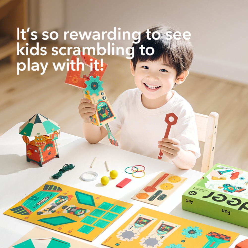 Mideer - DIY Kids Science Kit - Mechanics: Build Your Own Moving Models - Image 4