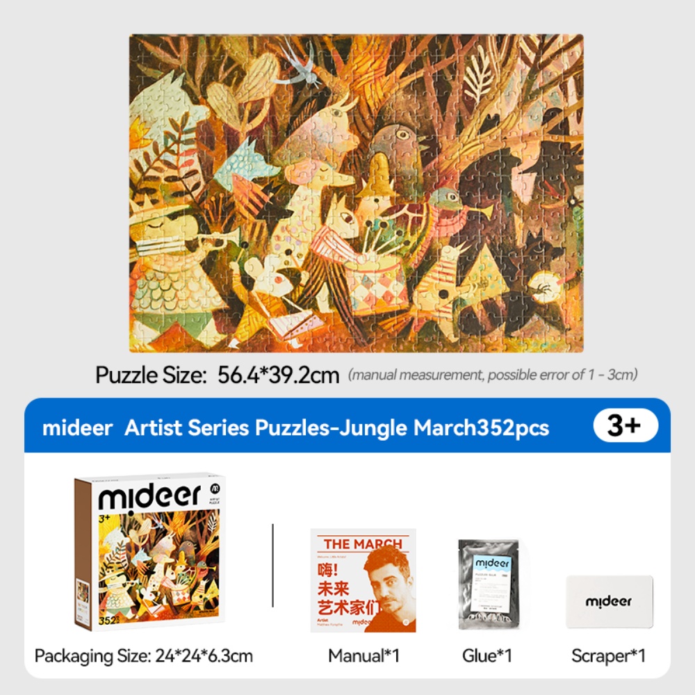 Mideer - Artist Puzzle: The March - 352 Piece Illustrated Jigsaw for Kids - Image 2