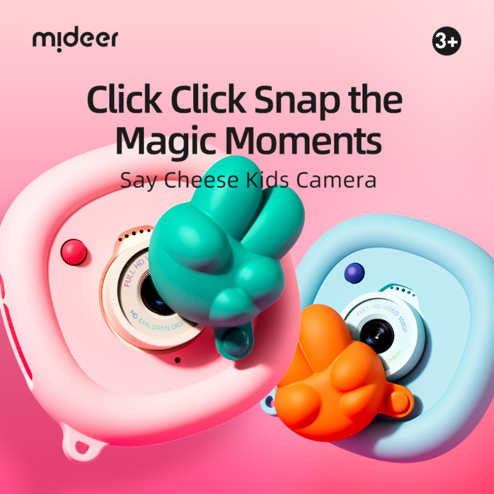Mideer - Say Cheese Kids Camera - Green and Pink - Image 5