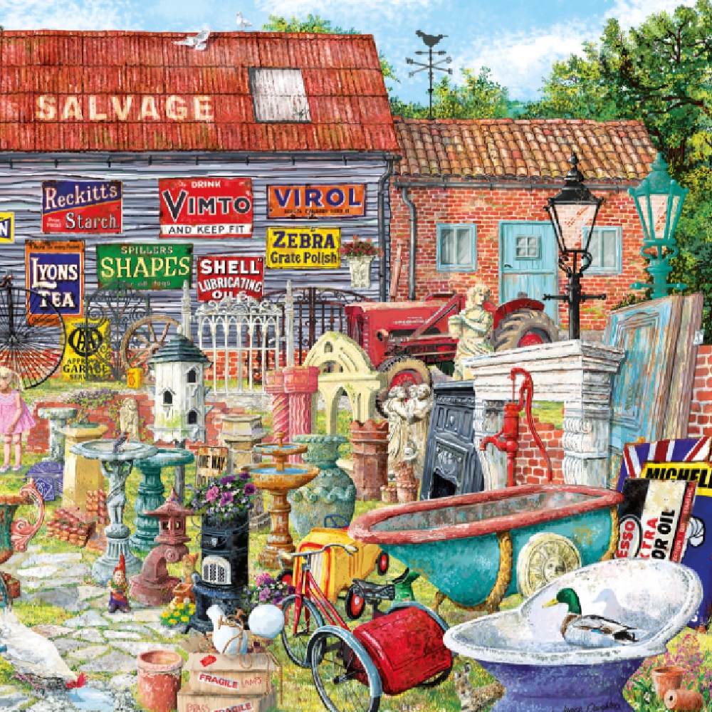 Gibsons - Pots and Penny Farthings - 2000 Piece Jigsaw Puzzle - Image 4