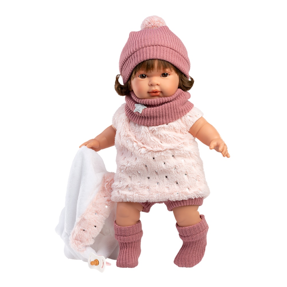 Llorens - Baby Girl Doll with Crying Mechanism, Clothing & Accessories: Carla - 42cm - Image 3