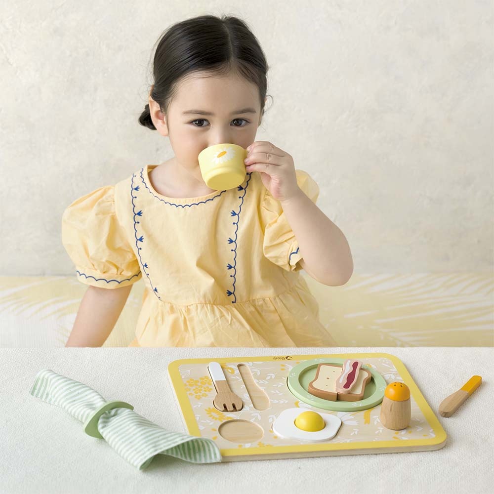 Classic World - Pretend & Play - Vintage Breakfast Tray - Image 3