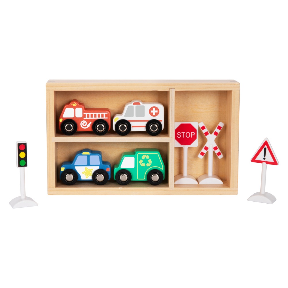 hi Pando - Magnetic Train Set - City Vehicle - 9pcs - Image 4