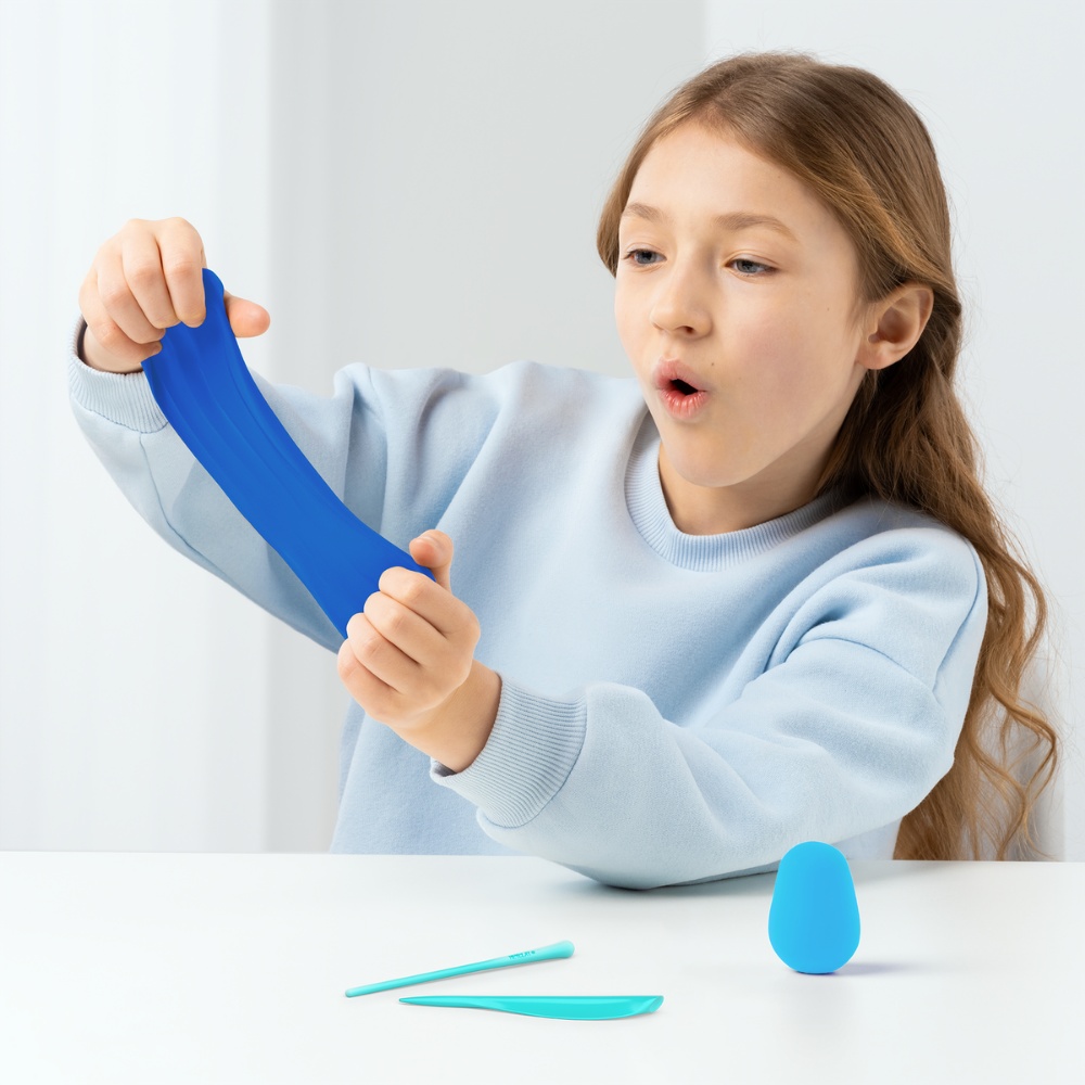 Hey Clay - Modelling Air-Dry Clay with Fun Interactive App - Rusty, Bluey Series, 5 cans - Image 3