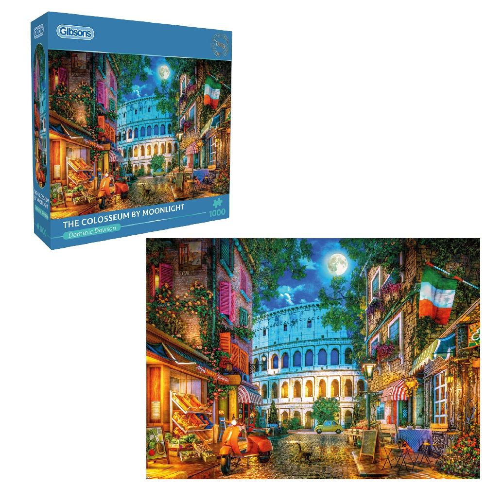 Gibsons - The Colosseum by Moonlight - 1000 Piece Jigsaw Puzzle - Image 5
