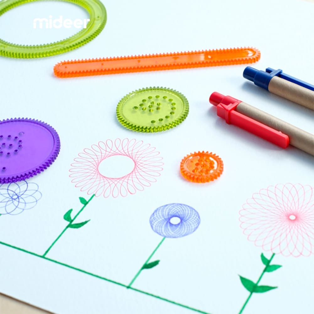 Mideer - Children's Spirograph Drawing Kit - Geometric Design Art Set - Image 2