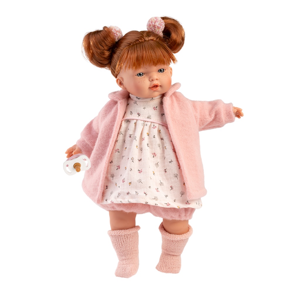 Llorens - Baby Girl Doll with Crying Mechanism, Pink Clothing & Accessories: Lea - 33cm - Image 4