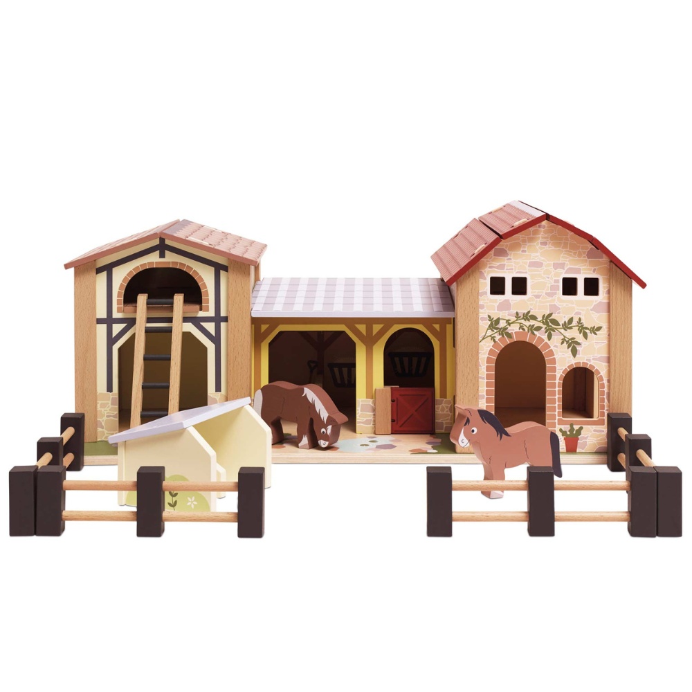 Le Toy Van - Wooden Farmyard Stables