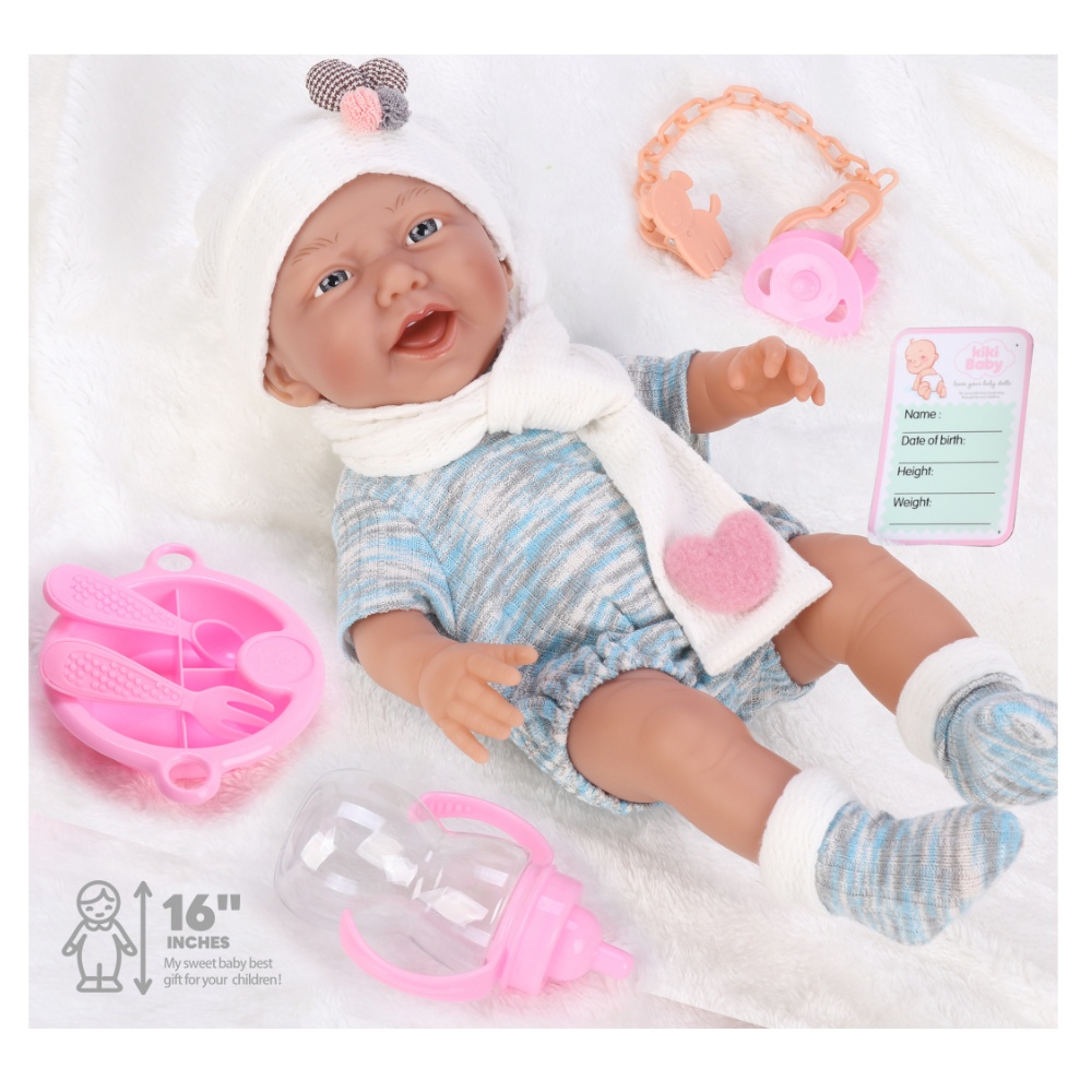 Baby Doll with 12 Sounds, Vinyl Body, Clothing & Accessories - 40cm - Image 2