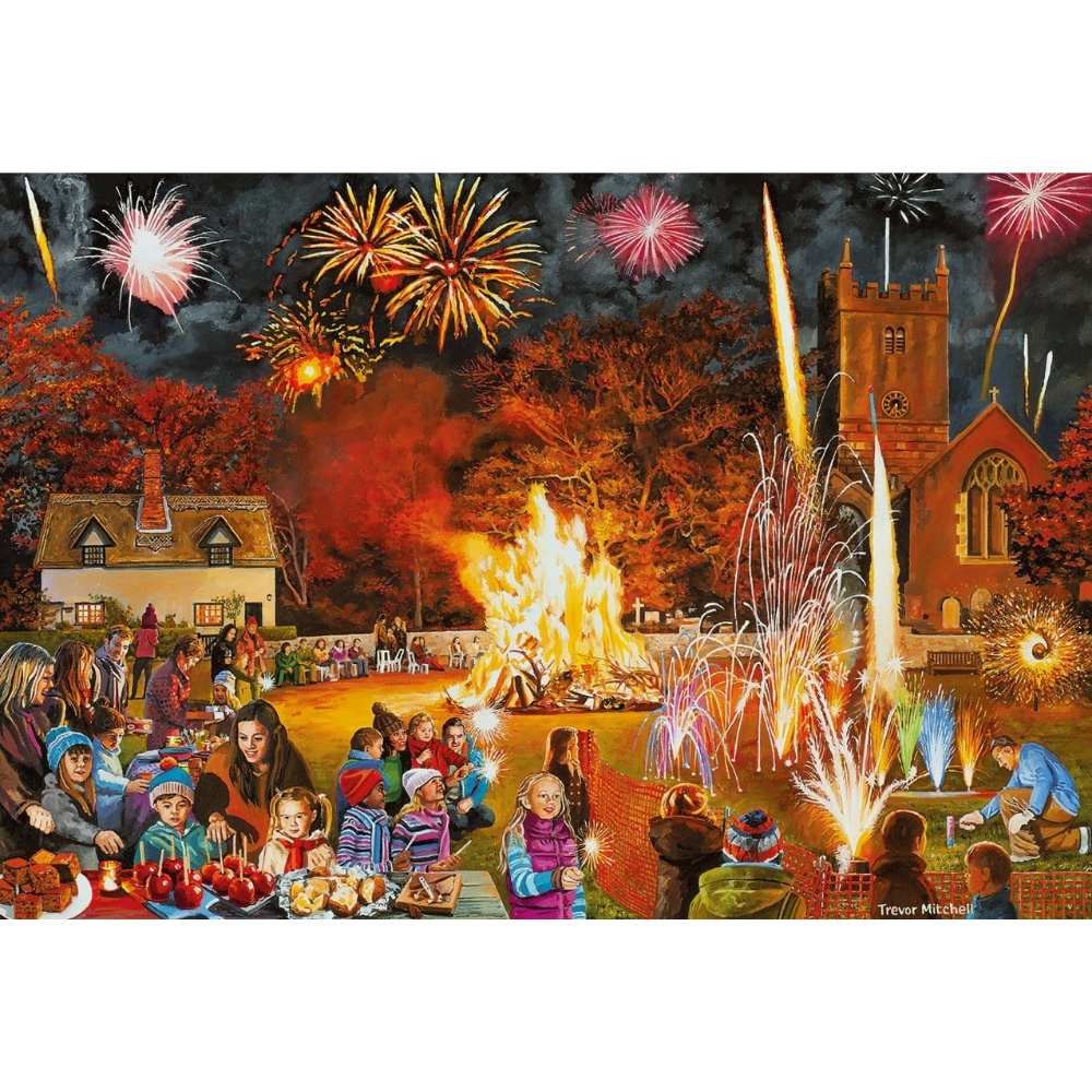Gibsons - Village Celebrations - 4 x 500 Piece Jigsaw Puzzles - Image 4