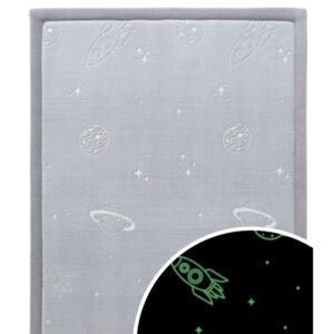 Hakuna Matte - GlowCloud Play Mat Carpet Glow in the Dark - Planets 170 x 120 x 2.5 cm