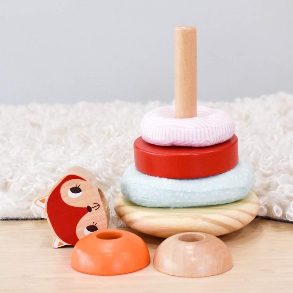 TookyToy - Fox Stacking Tower Activity Toy - Image 3