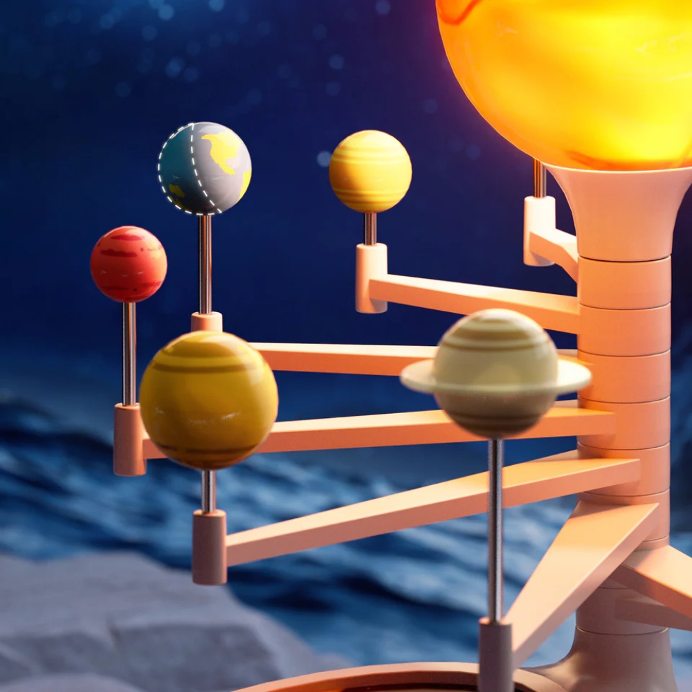 TopBright - 3D Solar System Model with Motorised Planets and Ceiling Projector - Image 2
