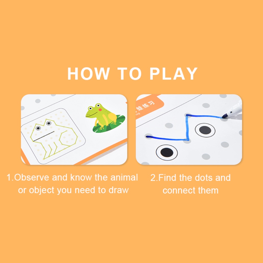 Mideer - Connect the Dots Wipe Clean Cards - Reusable Activity Set for Kids - Image 5