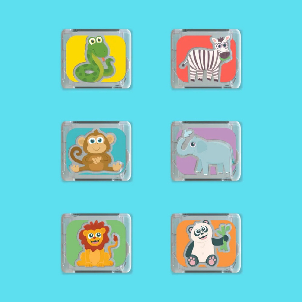 Glo Pals - Water Activated Light-Up Sensory Toys - Zoo (6 Pack) - Image 4