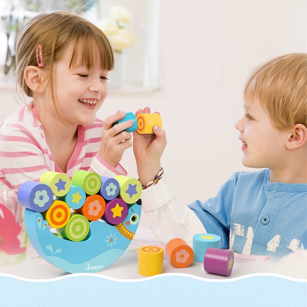 Mideer - Wooden Balancing Toy Set with Blocks - Sea Lion - Image 2