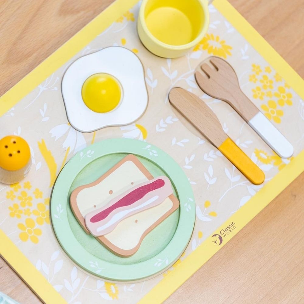 Classic World - Pretend & Play - Vintage Breakfast Tray - Image 5