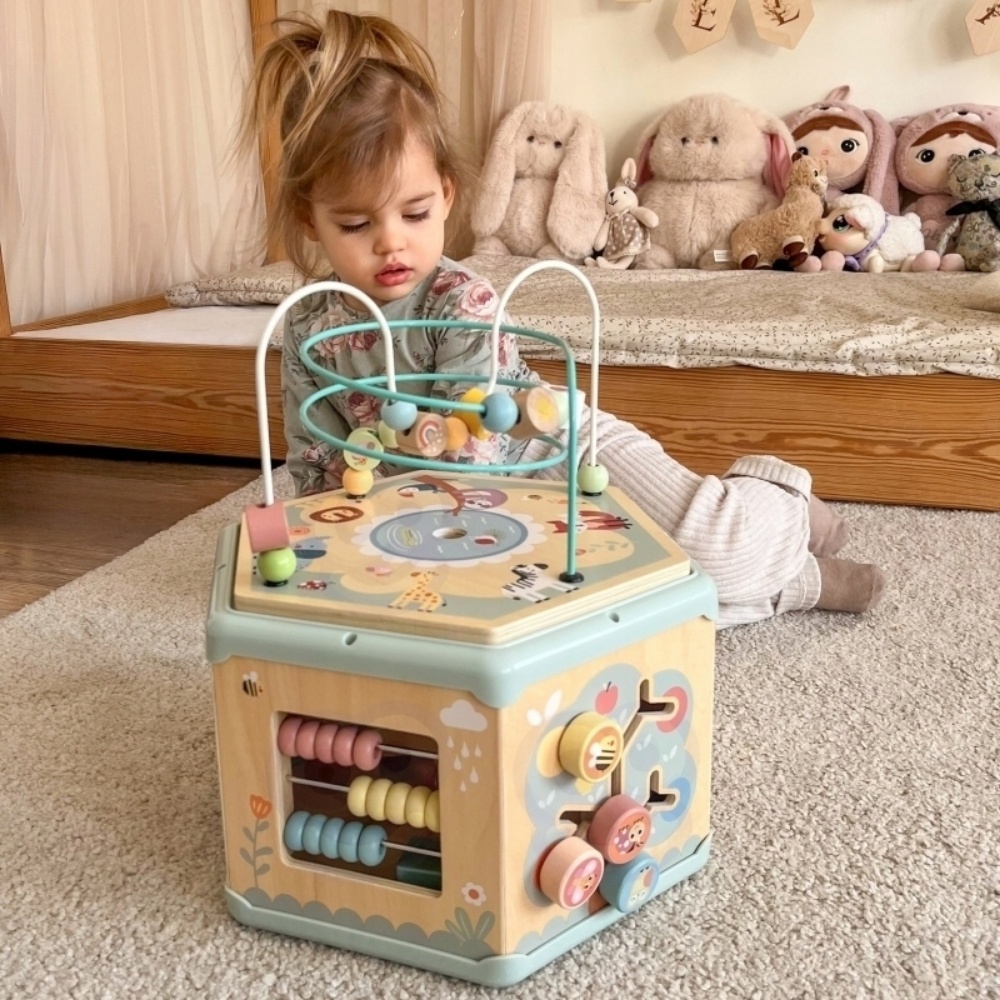 TookyToy - 7-in-1 Pastel Jumbo Play Cube Activity Toy - Image 2